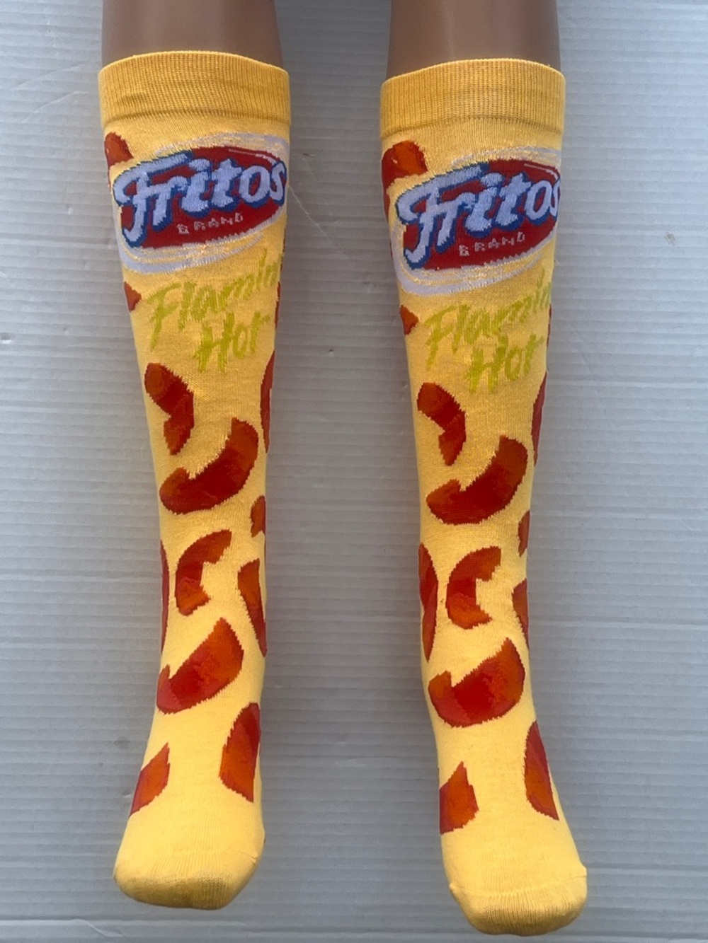 Pepsi Fritos Yellow & Red Novelty Knee-High Socks - Men